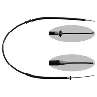 2x febi 49619 Handbremsseil Bremsseil Feststellbremse für FIAT Punto 188_ hinten 46752977