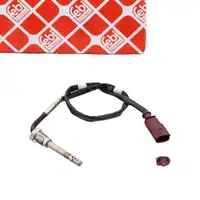 febi Abgastemperatursensor f&uuml;r VW Polo 5 6R 6C SEAT Ibiza 4 SKODA 2 1.2 TDI 03P906088E