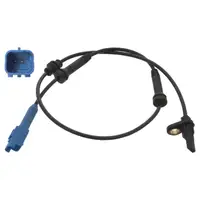 febi 46263 ABS Sensor Raddrehzahl f&uuml;r CITROEN C2 C3 PEUGEOT 1007 hinten 4545.98