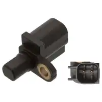 febi ABS Sensor Raddrehzahl f&uuml;r FORD C-Max 2 Focus 2 3 Mondeo 4 VOLVO V50 S40 2 hinten