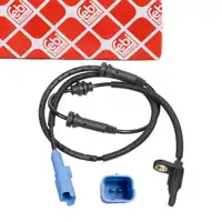 febi ABS Sensor Raddrehzahl f&uuml;r CITROEN C3 1 2 3 C4 Nemo PEUGEOT 2008 1 207/+ 208 1 Bipper