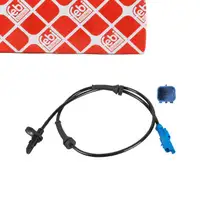 febi ABS Sensor Raddrehzahl f&uuml;r CITROEN C3 Picasso C-Elysee PEUGEOT 207 207+ 208 hinten