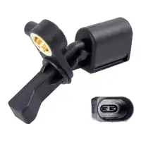 febi ABS Sensor Raddrehzahl f&uuml;r VW Polo Up! AUDI A1 8X 8Z SEAT IBIZA 3 4 Mii hinten links