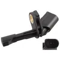 febi ABS Sensor Raddrehzahl f&uuml;r VW Golf 5 6 Passat B6 AUDI A1 8X SEAT Leon 1P hinten links