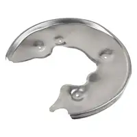 2x febi Spritzblech Bremsscheibe f&uuml;r AUDI A4 B8 A5 8T 8F A6 C7 A7 4G Q5 8RB hinten