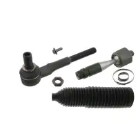 2x febi 49039 Spurstange + Spurstangenkopf + Lenkmanschette f&uuml;r AUDI A4 B6 SEAT Exeo vorne