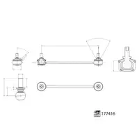 febi 177416 Koppelstange Stabilisator f&uuml;r BMW i3 I01 Vorderachse links 31306862857