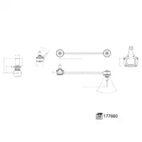febi 177880 Koppelstange Stabilisator f&uuml;r VW Crafter MAN TGE 2.0 TDI Vorderachse links