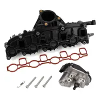 febi 175019 Ansaugkr&uuml;mmer + Stellmotor Drallklappen f&uuml;r VW Golf 6 Passat Tiguan 5N 2.0 TDI