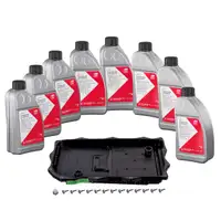 febi 176857 Getriebe&ouml;lwanne 8-Gang 8HP45/70Z Automatikgetriebe + 8L Getriebe&ouml;l f&uuml;r BMW