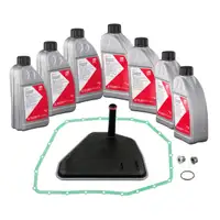 febi 176859 Getriebefilter Satz 6-Gang 09L 6HP19 + 7L Getriebe&ouml;l f&uuml;r AUDI A4 B6 B7 A6 4E