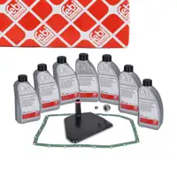 febi 176875 Getriebefilter Satz 6HP26 6HP32 Automatik + 7L Getriebe&ouml;l f&uuml;r BMW X3 E83 X5