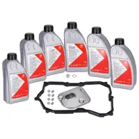 febi 176876 Getriebefilter Satz 09M 6-Gang Automatik + 6L Getriebe&ouml;l f&uuml;r VW Passat Tiguan