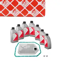 febi 176879 Getriebefilter Satz 5-Gang 5HP24 + 7L Getriebe&ouml;l f&uuml;r BMW 5er E39 E38 E31 X5