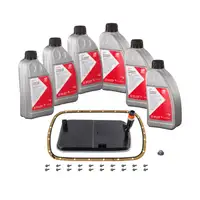 febi 176891 Getriebefilter Satz 5-Gang 5L40E + 6L Getriebe&ouml;l f&uuml;r BMW X5 E53 3.0i 3.0d