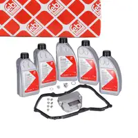 febi 176894 Getriebefilter Satz 09K 6-Gang + 5L Getriebe&ouml;l f&uuml;r VW Multivan Transporter T5