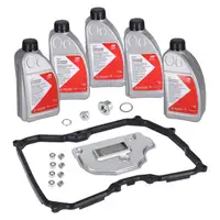 febi 176895 Getriebefilter Satz 09G 6-Gang + 5L Getriebe&ouml;l f&uuml;r VW Golf 5 Passat B6 Touran