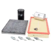 febi Filterset + 4x Z&uuml;ndkerze f&uuml;r VW Golf 4 Bora AUDI A3 8L1 SKODA Octavia 1 1.6 1.8/T 2.0