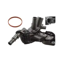 febi 104791 Thermostat + Housing for RENAULT Captur 1, Clio 4, 0.9 TCe, H4B, 400, 110612563R
