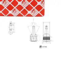 febi 177745 Lower front control arm for HONDA CR-5 2-stroke with ABS 51210S9A982