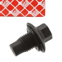 febi 48907 Ölablassschraube + Dichtring für CITROEN FIAT FORD JAGUAR MAZDA PEUGEOT VOLVO