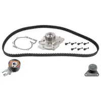 febi Timing Belt Kit + Water Pump for FORD Focus 2, Mondeo 2, 2.5; VOLVO C30 1, 2XC90 2.0&ndash;2.5