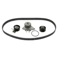 febi Zahnriemensatz + Wasserpumpe f&uuml;r CITROEN C2 JM C3 1 C4 1 PEUGEOT 1007 206 207 1.4 16V