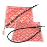 2x febi 34909 + 37267 Handbrake cable for Mercedes A-Class W169 and B-Class W245 (rear)