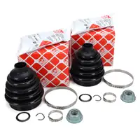 2x febi Achsmanschette Satz f&uuml;r VW Golf 4 Bora AUDI A3 8L 8N SKODA Octavia 1 2 1K0498203B
