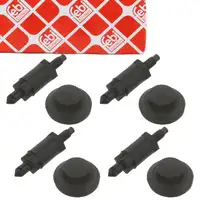 4x febi 100501 Anschlagpuffer Vibrationsd&auml;mpfer Motorabdeckung f&uuml;r CITROEN C5 1 PEUGEOT