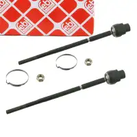 2x febi 19545 PROKIT Spurstange Axialgelenk f&uuml;r OPEL Corsa C D Combo vorne