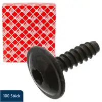 100x febi TORX Schraube Karosserie + Scheibe TX25 4,8x16x15mm f&uuml;r VAG N90775001