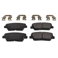 febi Bremsen Set Bremsscheiben + Bremsbel&auml;ge f&uuml;r HYUNDAI Santa Fe 2 3 KIA Sorento 2 hinten