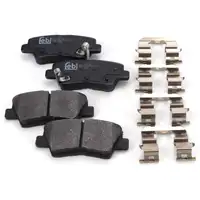 febi Brake Discs + Brake Pads for HYUNDAI Accent 4, i20 2, KIA Rio 3, 4, Stonic (rear)