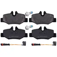 febi Brake Discs + Brake Pads + Sensor for MERCEDES Viano Vito/Mixto W639 (Rear)