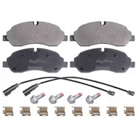 febi Brake Discs + Brake Pads + Sensor for FORD Transit V363 with single tires on the front