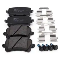 febi Bremsen Bremsscheiben + Bremsbel&auml;ge f&uuml;r VW Passat CC B6 3.6 FSI 4motion PR-2EA hinten