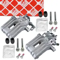 2x febi Bremssattel &Oslash; 38mm + F&uuml;hrungsh&uuml;lsen f&uuml;r VW Golf 4 Polo 9N 8L1 Ibiza Fabia hinten