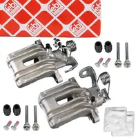 2x febi Bremssattel &Oslash; 38mm + F&uuml;hrungsh&uuml;lsen f&uuml;r AUDI A4 B6 SEAT Exeo mit 345/355mm hinten