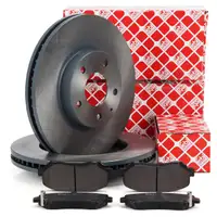 febi Bremsen Set Bremsscheiben + Bremsbel&auml;ge f&uuml;r MAZDA CX-5 KE GH KF vorne