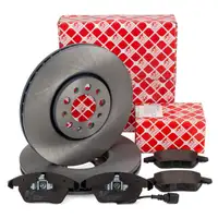 febi Bremsscheiben + Bremsbel&auml;ge + Sensor f&uuml;r VW Polo 5 8X Ibiza 4 Fabia 2 3 4 Rapid vorne