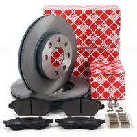 febi Bremsscheiben + Bremsbel&auml;ge f&uuml;r OPEL C 1.0 1.2 1.4 1.7 DI/DTI/CDTi mit ABS vorne
