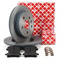 febi Bremsscheiben + Bremsbel&auml;ge f&uuml;r OPEL Insignia A SAAB 9-5 YS3G 16 Zoll POC J60 hinten