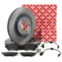 febi Bremsscheiben + Bremsbel&auml;ge + Sensor f&uuml;r AUDI A8 4N D5 Q7 4M VW Touareg CR7 hinten