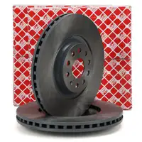 febi 39129 Bremsscheiben Satz f&uuml;r VW Golf 8 7 GTI/R Passat 8V Leon Cupra vorne 5Q0615301G