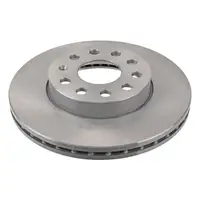 febi Bremsen Set Bremsscheiben + Bremsbel&auml;ge f&uuml;r SEAT Leon 5F PR-1ZH vorne