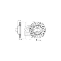 febi 175122 Bremsscheiben Satz f&uuml;r MERCEDES-BENZ S-Klasse W222 V222 X222 vorne 2224215000