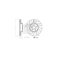 febi 175162 Bremsscheiben Satz f&uuml;r MERCEDES W205 S205 C257 W213 C/A238 vorne 0004212212