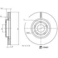 febi Bremsscheiben Satz f&uuml;r FORD Puma J2K CF7 1.0 EcoBoost 1.5 EcoBlue vorne 2384229