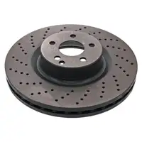 febi 44145 Brake Disc Set for Mercedes S-Class W220 C215 600 55 AMG (front) 2204211912